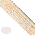 Self-adhesive decorative skirting line with a grid pattern in a modern style for living room walls.