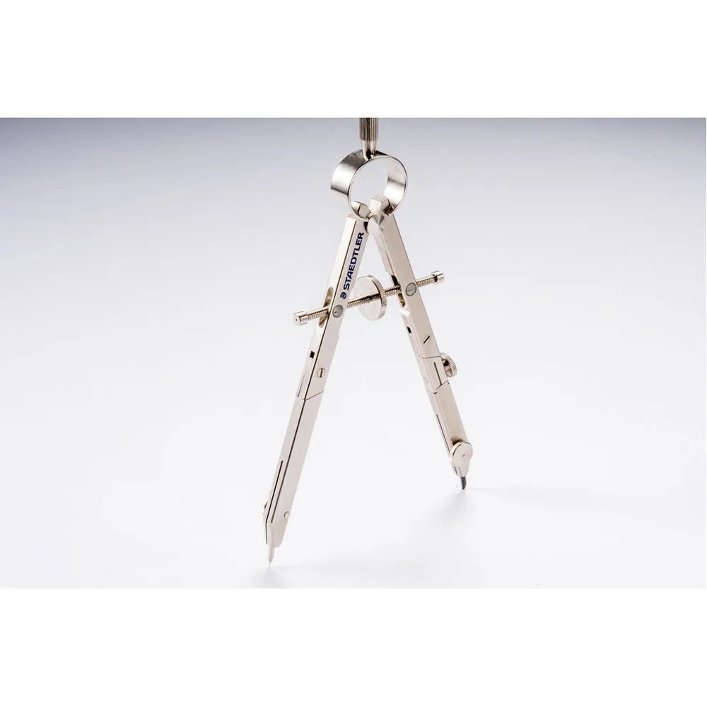 STAEDTLER 551 01 precision car compass with telescopic rod showing 265mm maximum circle diameter
