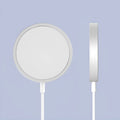 Magsafe magnetic wireless charger for iPhone 12 and 13 series in silver, black, blue, or red colour