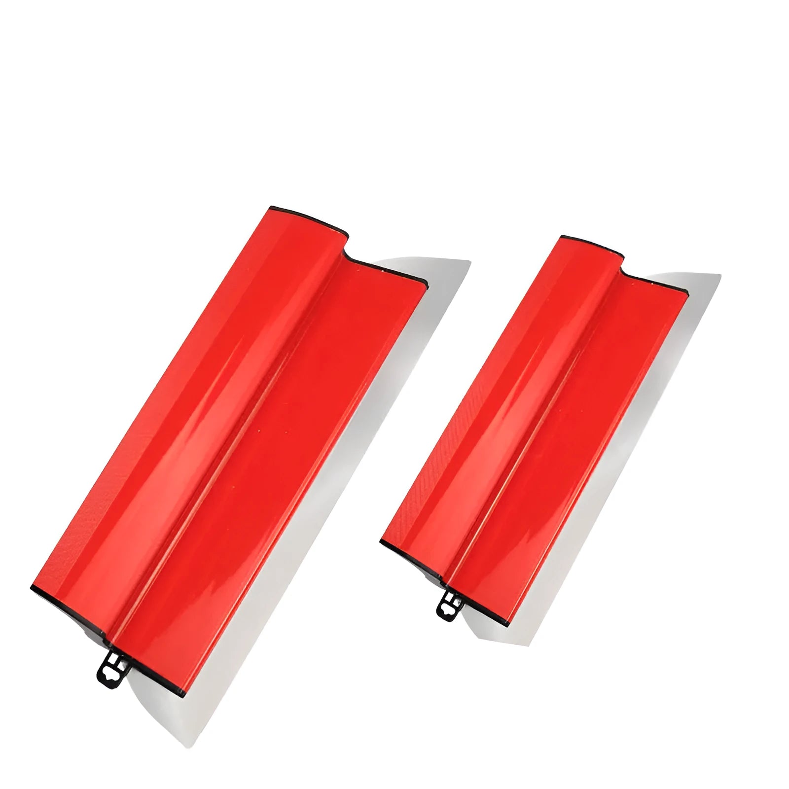 Red 40 cm wall levelling scraper for putty removal and wallpaper preparation