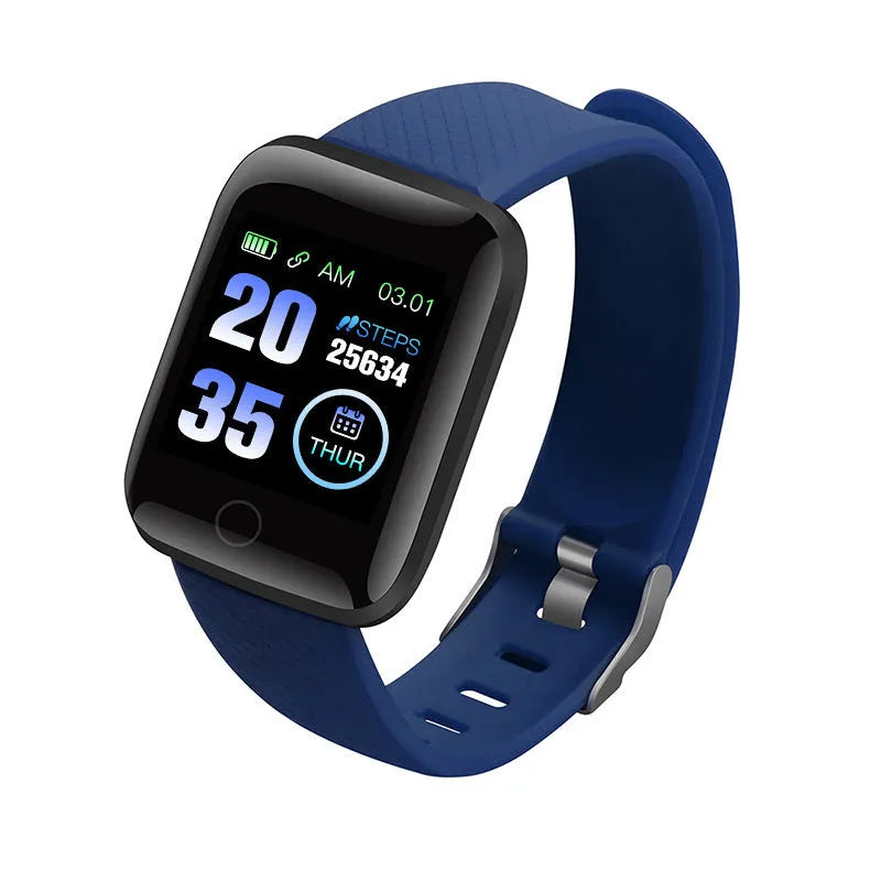 D13 colour screen smart fitness bracelet with 1.3-inch TFT display showing heart rate data