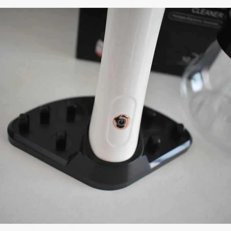 Electric scrubber makeup brush tool automatic cleaner with silicone case in white red and black
