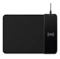 Cartoon design wireless charging mouse pad with RGB lighting on a desk