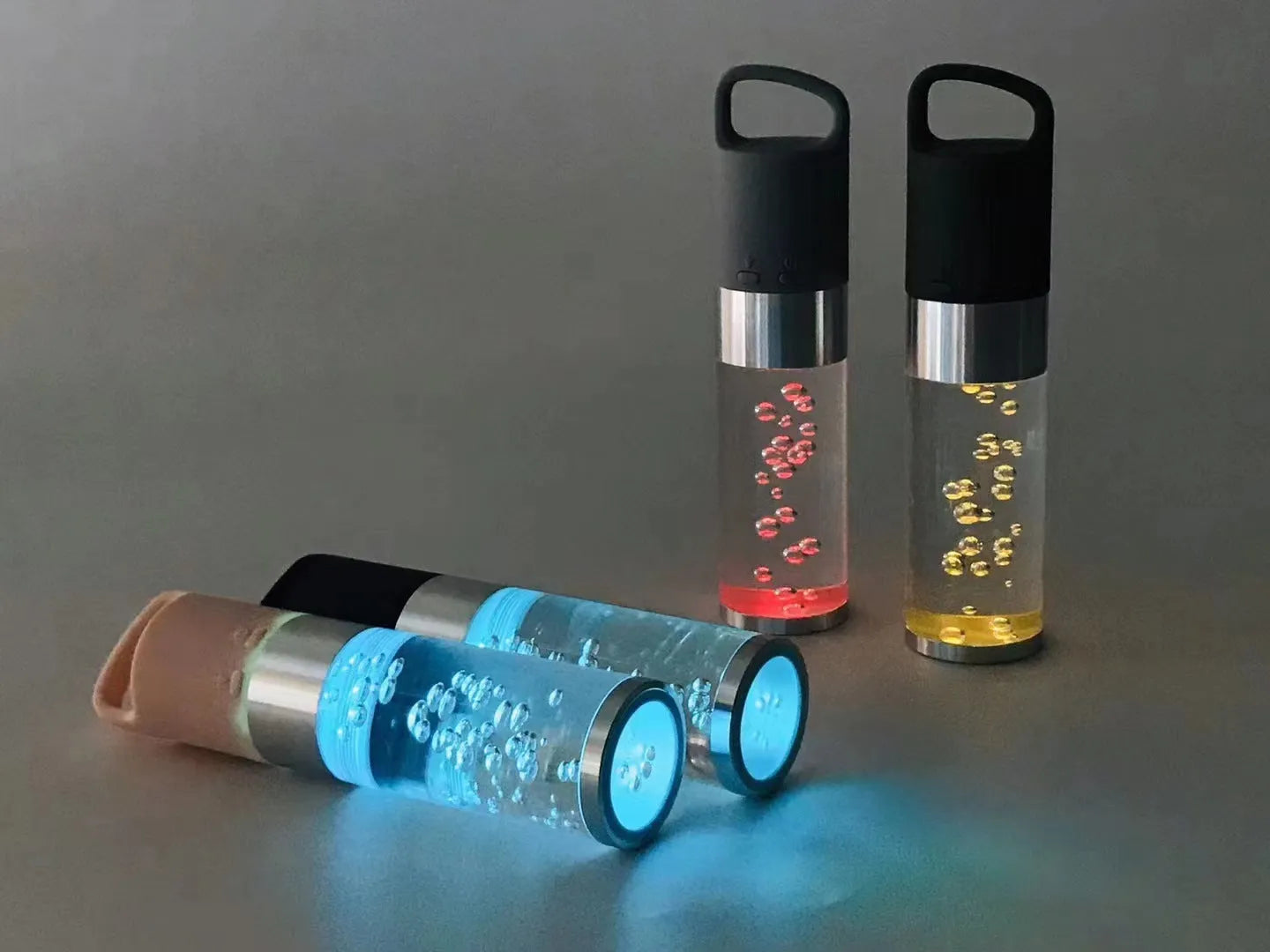 Portable Bluetooth speaker with colourful crystal lighting effects in compact 145mm size