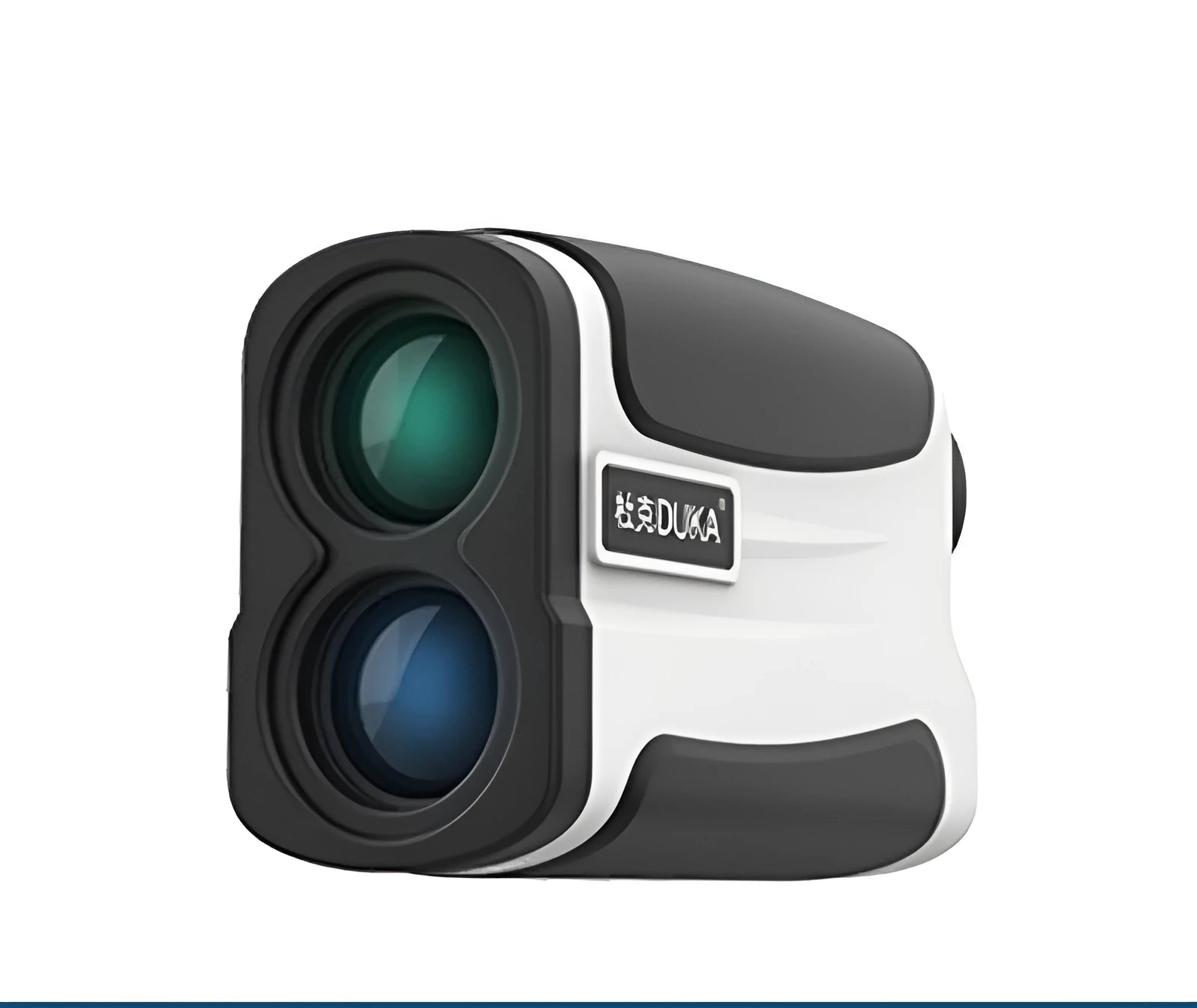A laser ranging telescope for golf and outdoor distance measurement showing model options for 600m and 800m range.