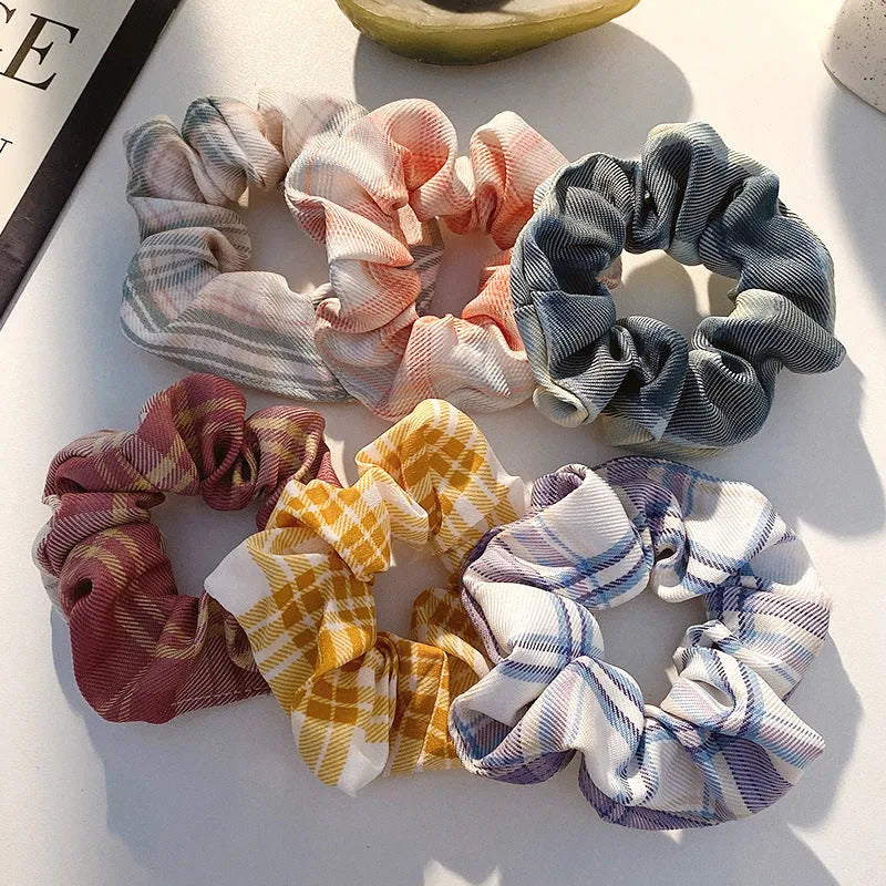 Children's hair ring set with 20 autumn-coloured pieces including small intestine rings and large intestine head ropes