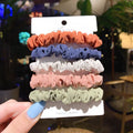 Children's hair ring set with 20 autumn-coloured pieces including small intestine rings and large intestine head ropes
