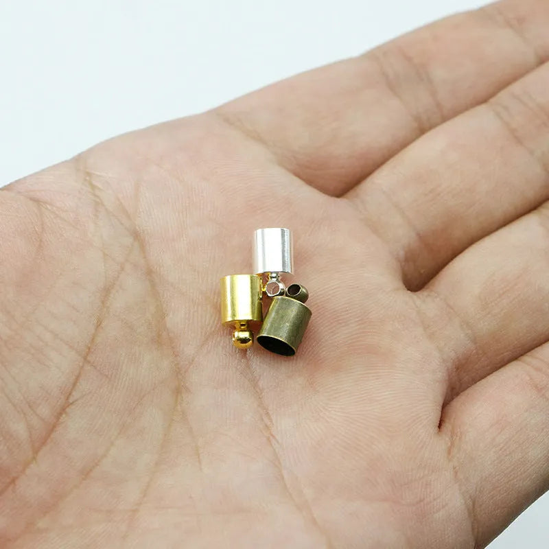 Copper weight caps for pendant jewellery in various sizes and electroplated colour finishes