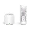 White small indoor household dehumidifier with 1 litre water tank capacity