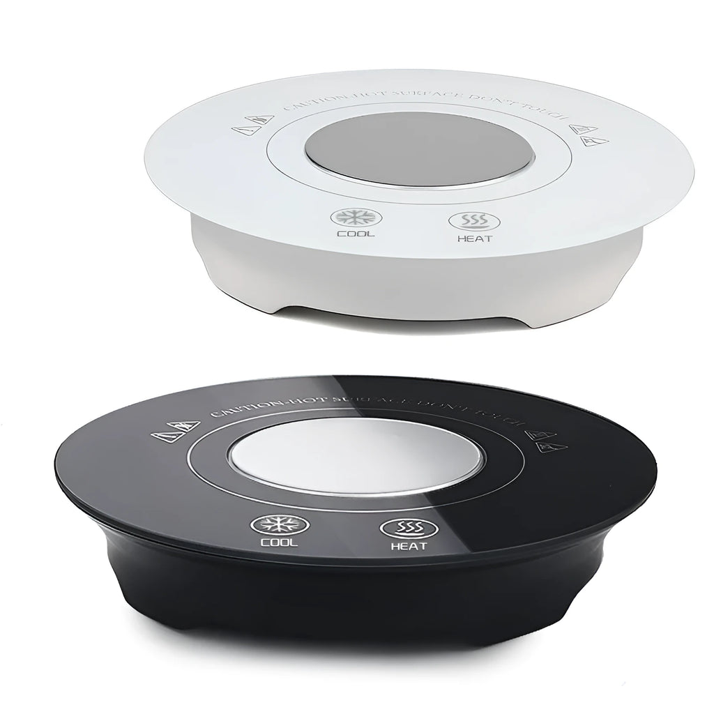 USB-powered hot and cold coaster for drink temperature control with 152mm diameter