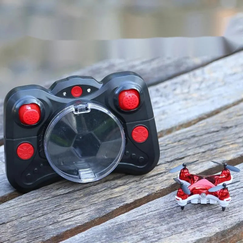 Fixed height remote control aircraft toy with plastic construction and multiple colour options