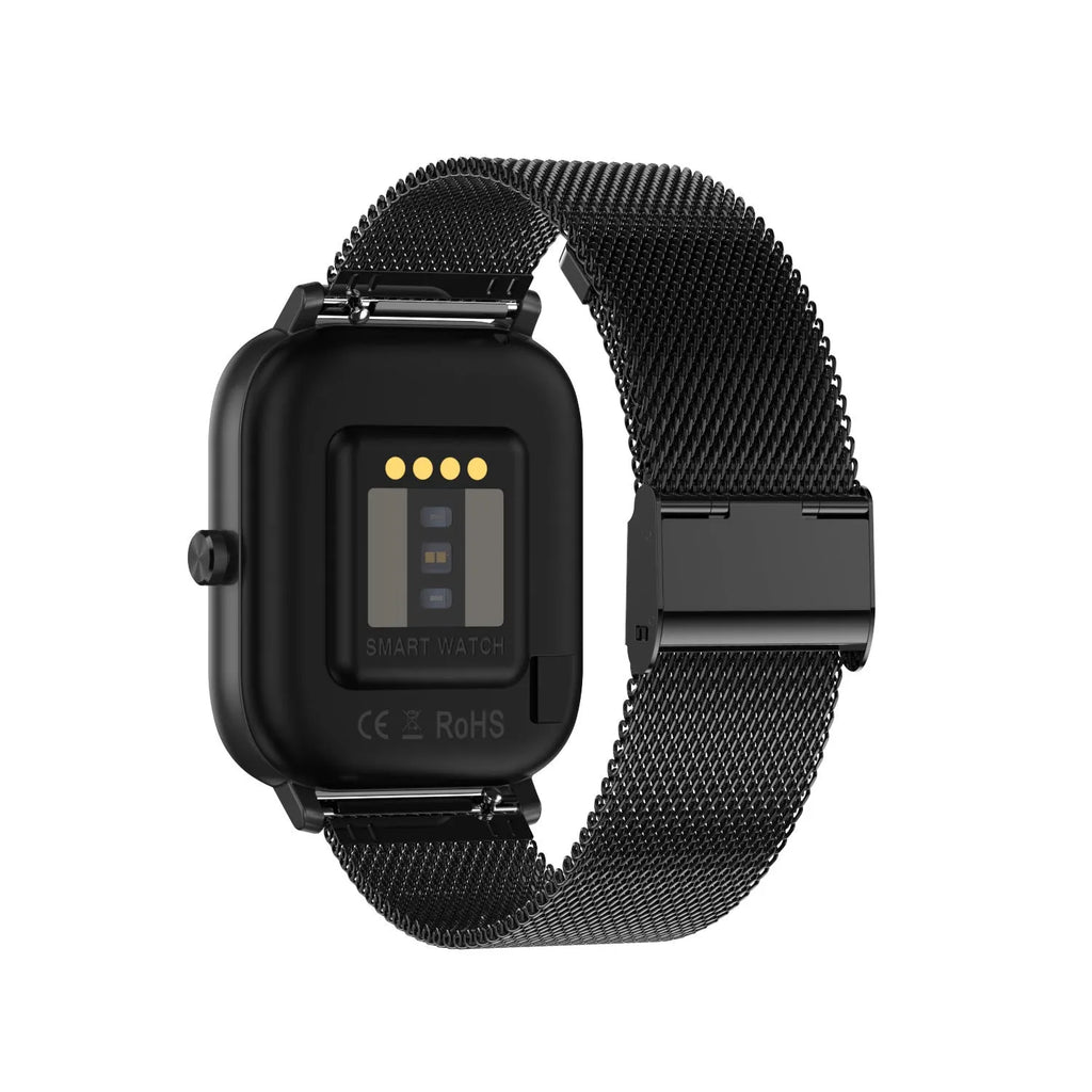 Smart bracelet with 1.54-inch screen showing health metrics including ECG, blood pressure and blood oxygen readings