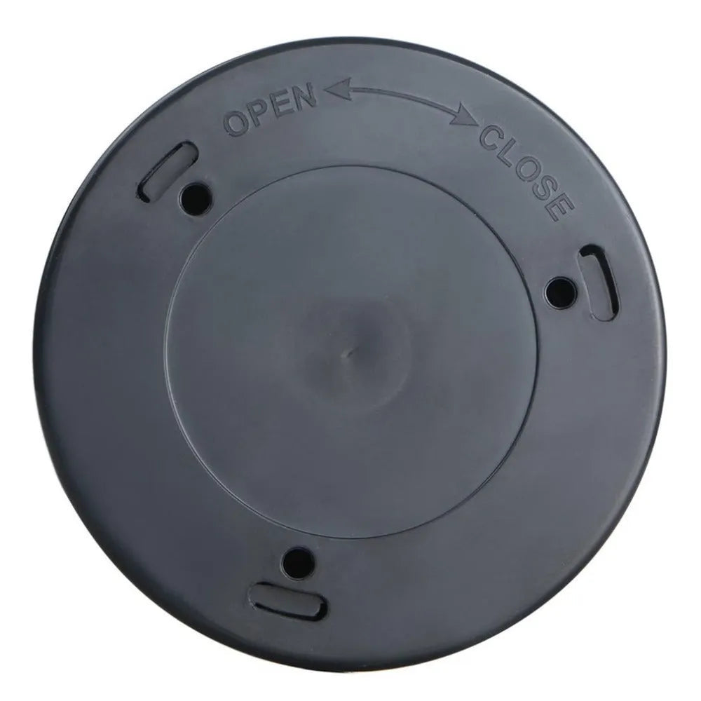 Silver square wireless motion sensor night light with compact 80mm design on a surface.