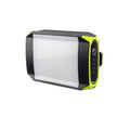 Green aluminium alloy rechargeable camping light with LED array and power bank function