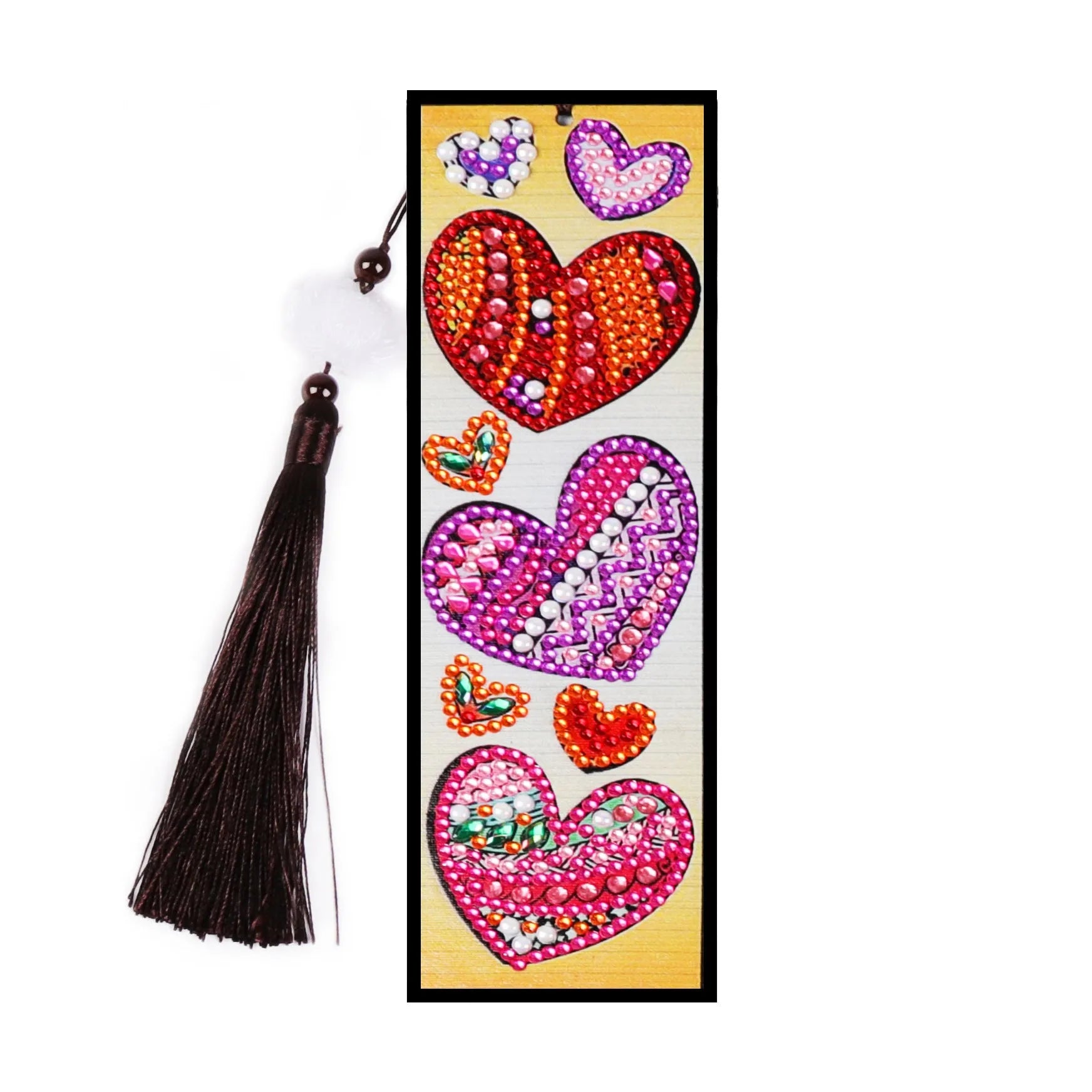 DIY diamond painting bookmark kit with mandala and crystal flower designs