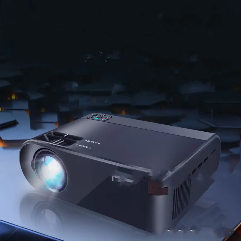 Android wifi wireless projector with AI voice control and 8K Blu-ray lens for mobile phone projection