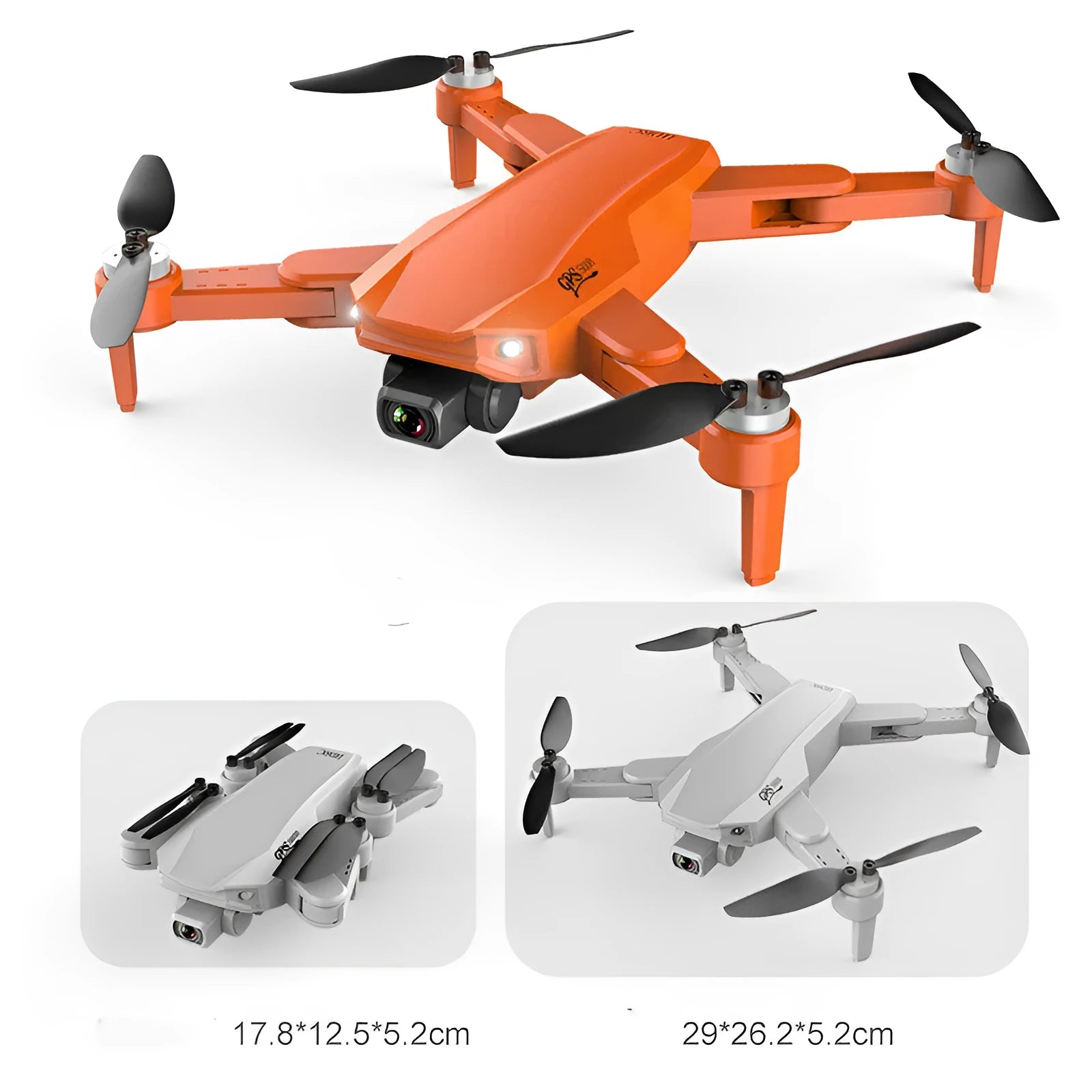 GPS high-definition dual camera quadcopter drone with brushless motor, 6K camera, and foldable design
