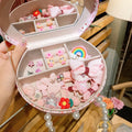 Cocoli series cloth cartoon headdress and hair clip jewellery set for girls in a decorative gift box.