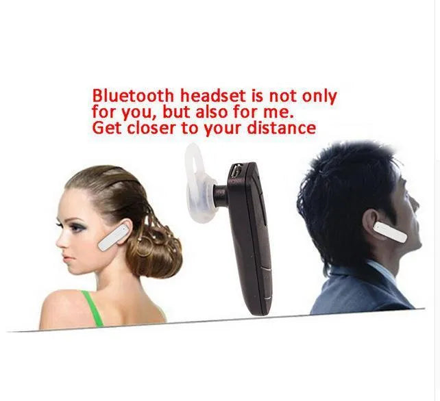 Black and white Bluetooth V4.1 wireless earphones with earplug design