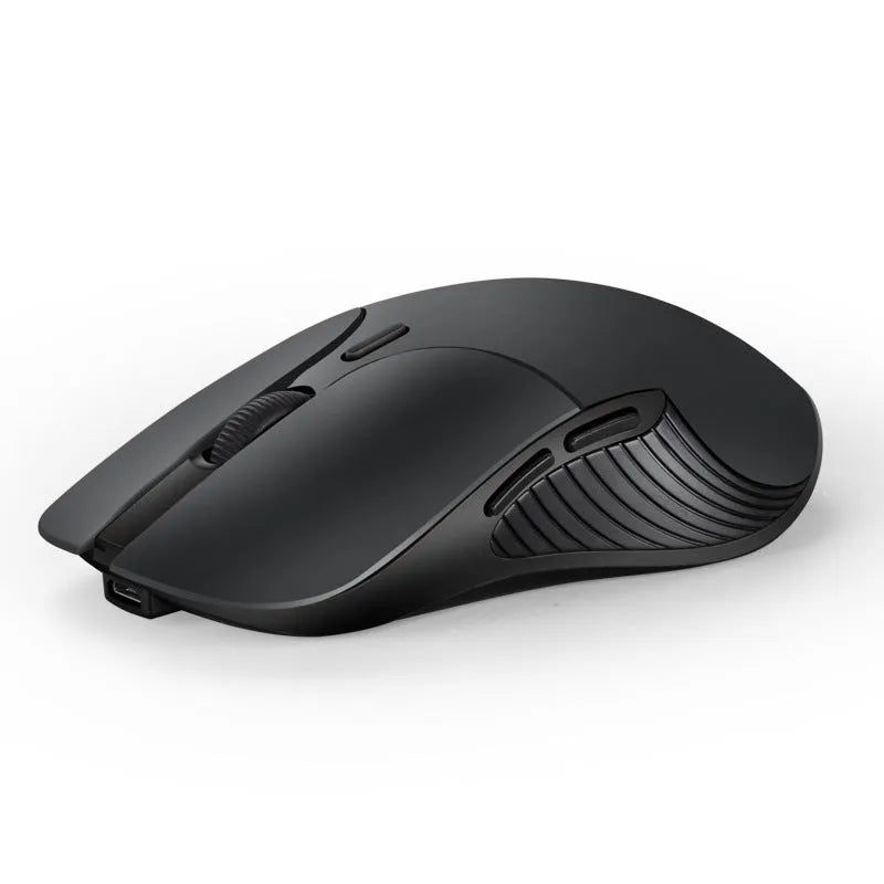 Blue wireless voice translation mouse with voice control buttons and 2.4G receiver