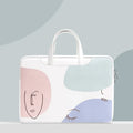 Blue waterproof laptop bag for 15.6-inch notebooks with shockproof protection and soft handle
