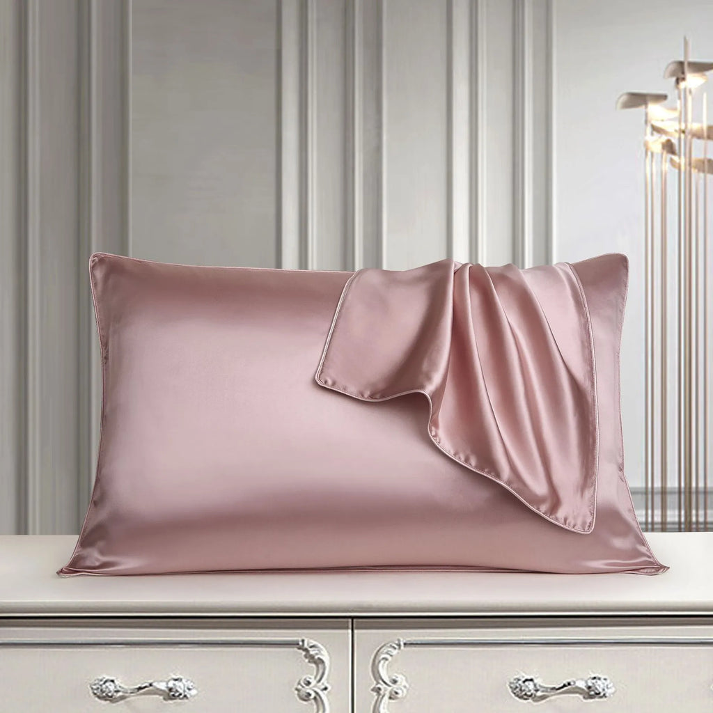 48x74cm mulberry silk single pillowcase in palace luxury style with reactive print.