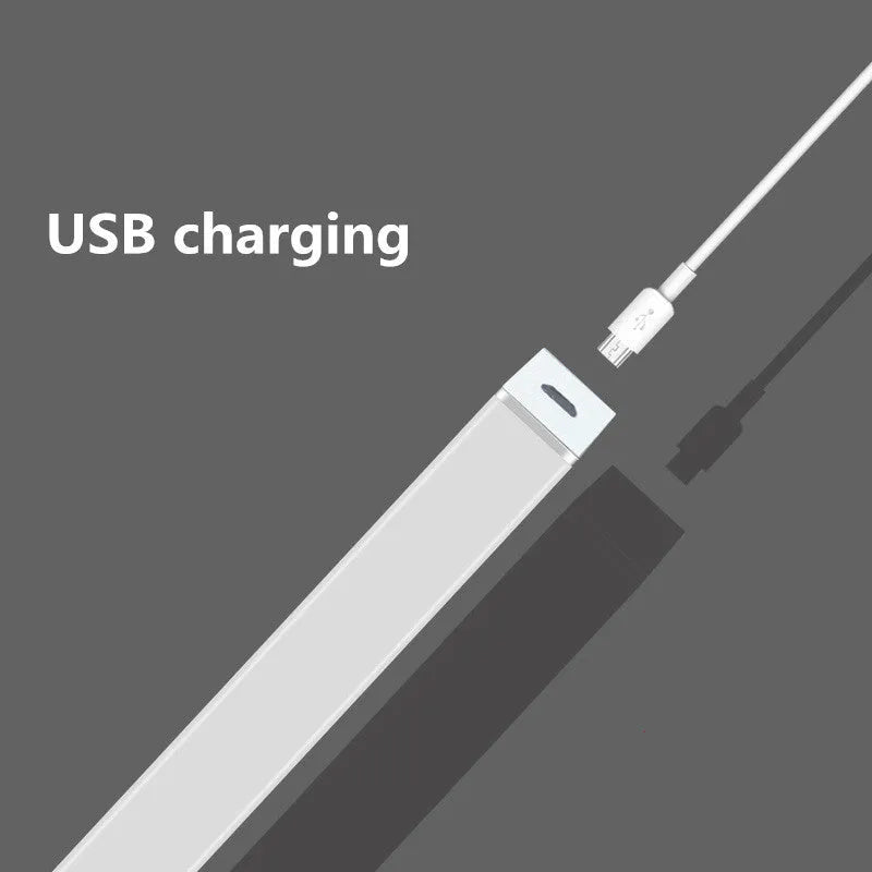 LED human body induction magnetic closet light with USB charging cable