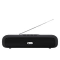 Wireless long strip desktop speaker in choice of Black, Blue, Red, or Silver Grey colour.