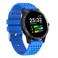 Black smart bracelet with 1.3-inch colour screen showing heart rate monitoring display