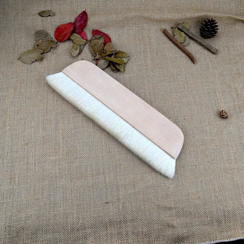 Wool brush art mounting tool in 8 10 12 14 inch sizes for paint paste shading