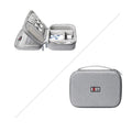Black EVA digital storage box for organising headphones and electronic accessories