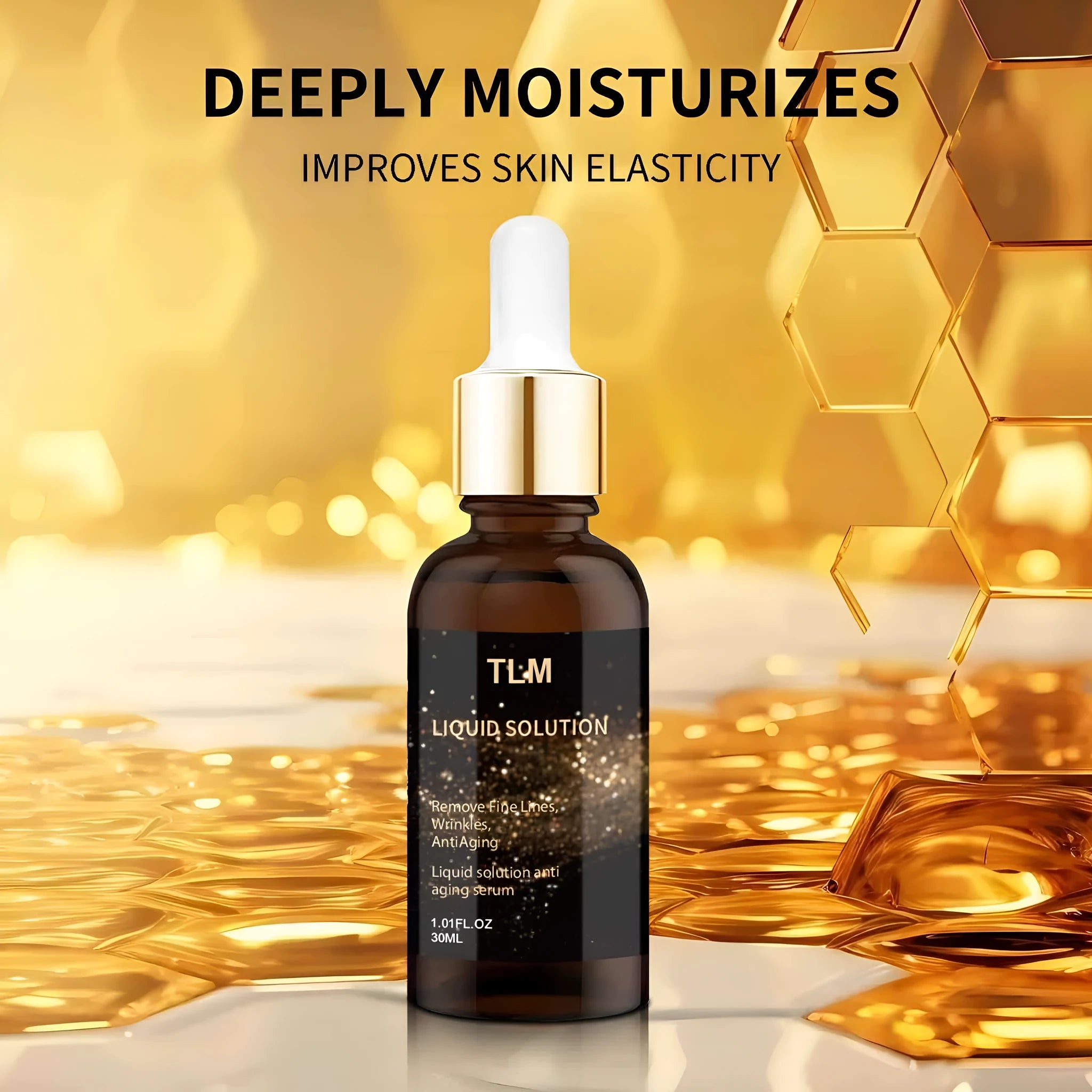 30 ml facial moisturising solution bottle with hyaluronic acid