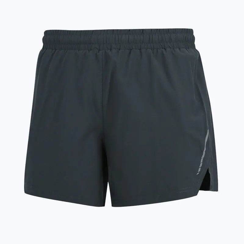 Men's quick-drying marathon running pants shorts in straight cut style with polyester moisture-wicking fabric