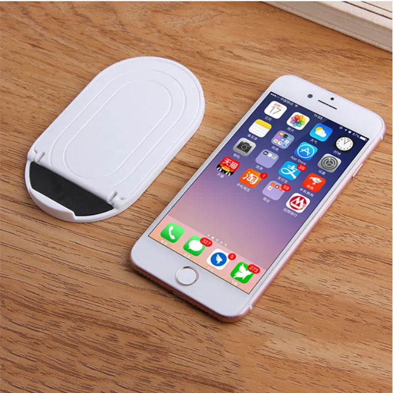 Plastic mobile phone stand with lazy bracket design in multiple colour options