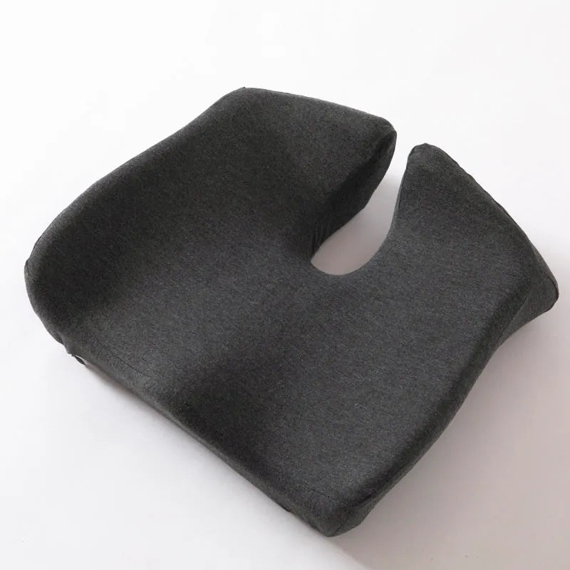 Memory foam office chair cushion with lumbar support measuring 36x40x11cm
