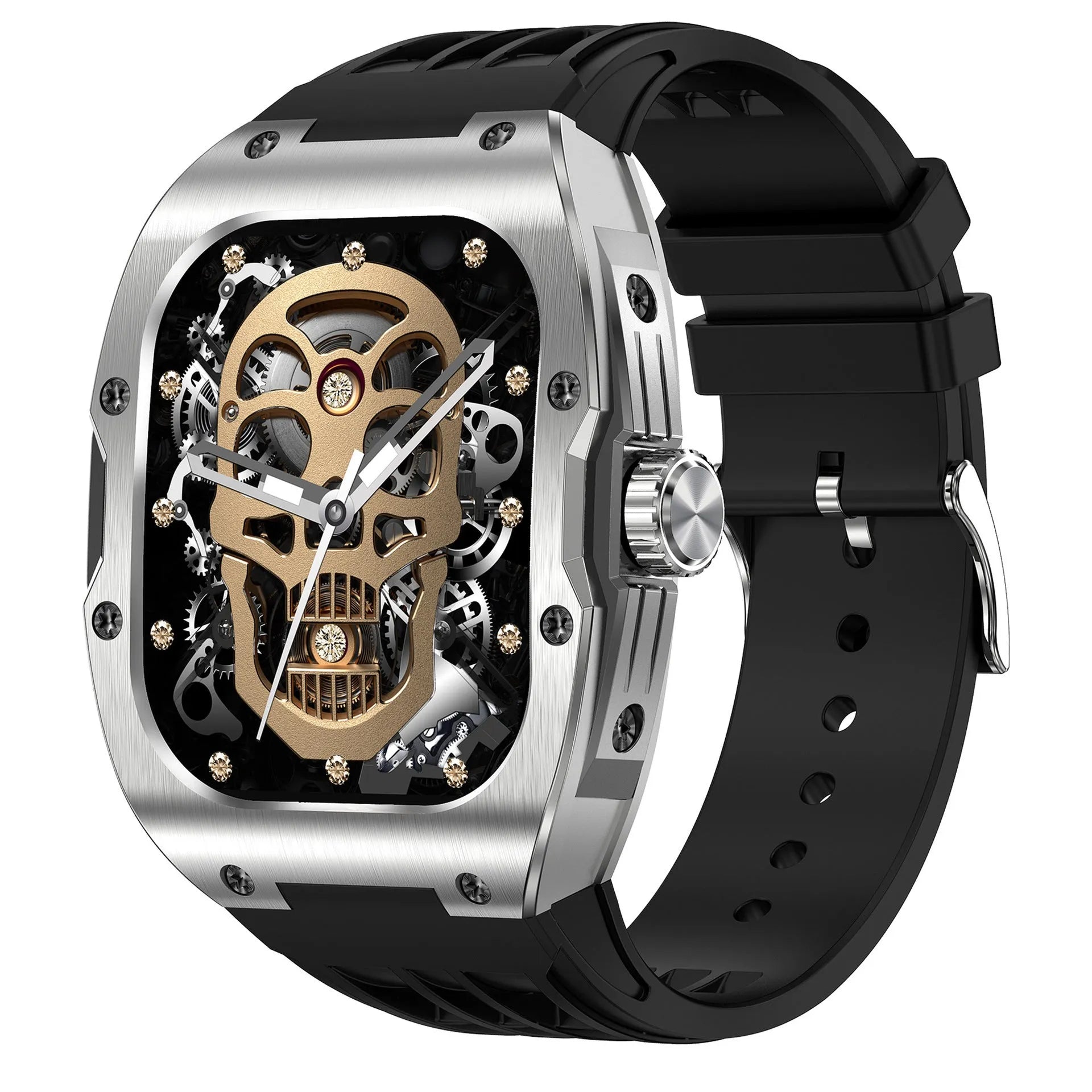 Smart watch fitness sports bracelet with AMOLED touch screen and multiple colour band options