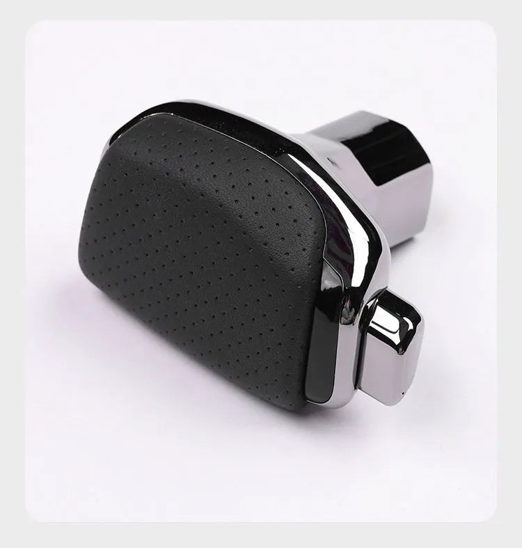 Car interior gear shifting handball decoration in genuine leather, black colour option