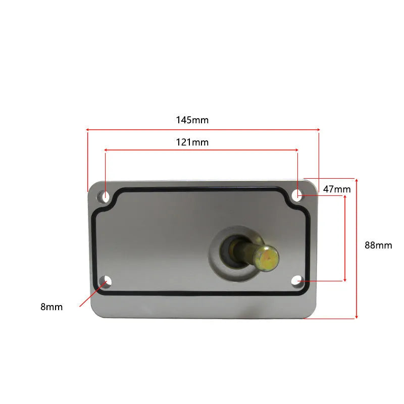 Silver aluminium alloy gear shift short lever accessory for Horton vehicles