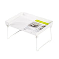 Plastic kitchen supplies rack for organising utensils on desktop or in cupboard storage