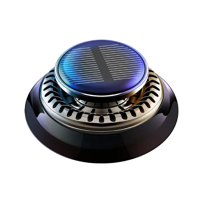 Solar electromagnetic de-icing vehicle aromatherapy decoration plastic car accessory
