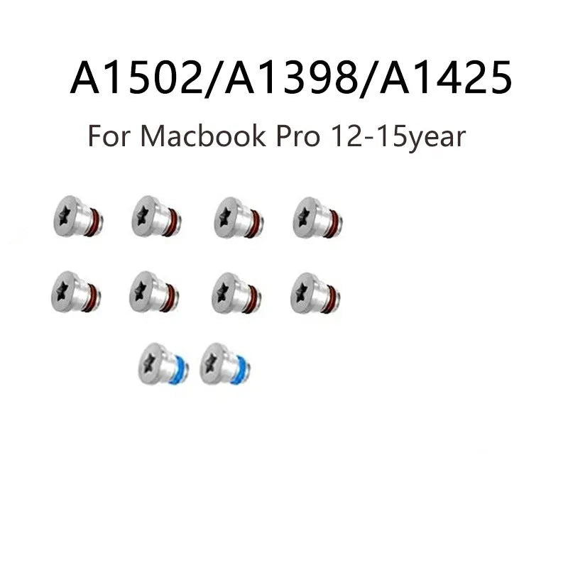 MacBook Pro bottom shell screw replacement kit for Retina models A1502 A1398 A1425 - set of 10 metal screws