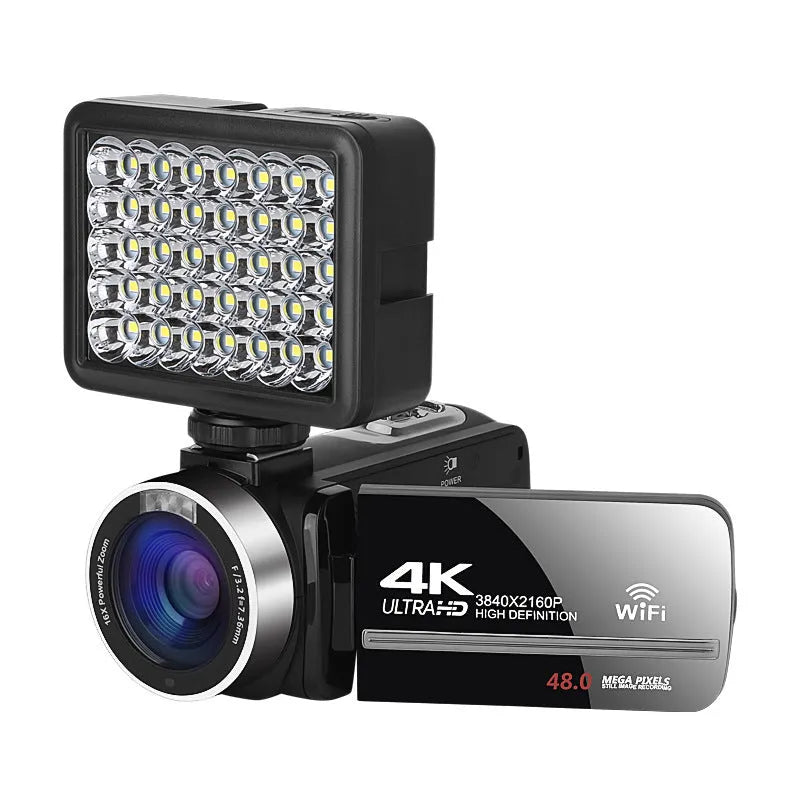WIFI Digital HD Night Vision Camera in black with 3.0 inch LCD screen and 37MM lens mount
