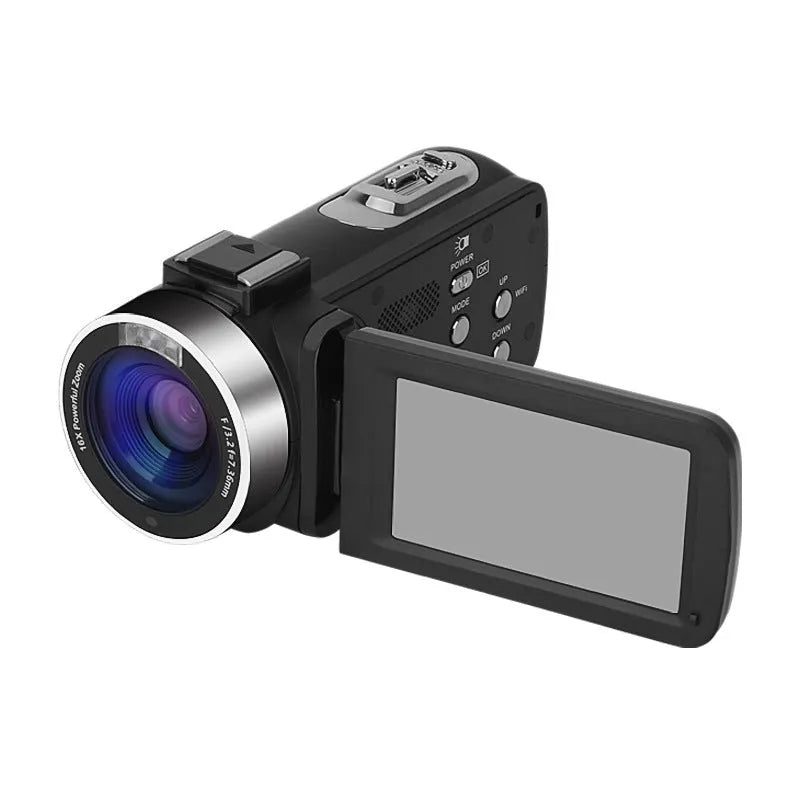 WIFI Digital HD Night Vision Camera in black with 3.0 inch LCD screen and 37MM lens mount