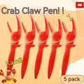 Crab ballpoint pen with pressing can clip mechanism and crab design
