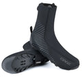 GIYO CX-204 black neoprene cycling shoe covers on a bike pedal