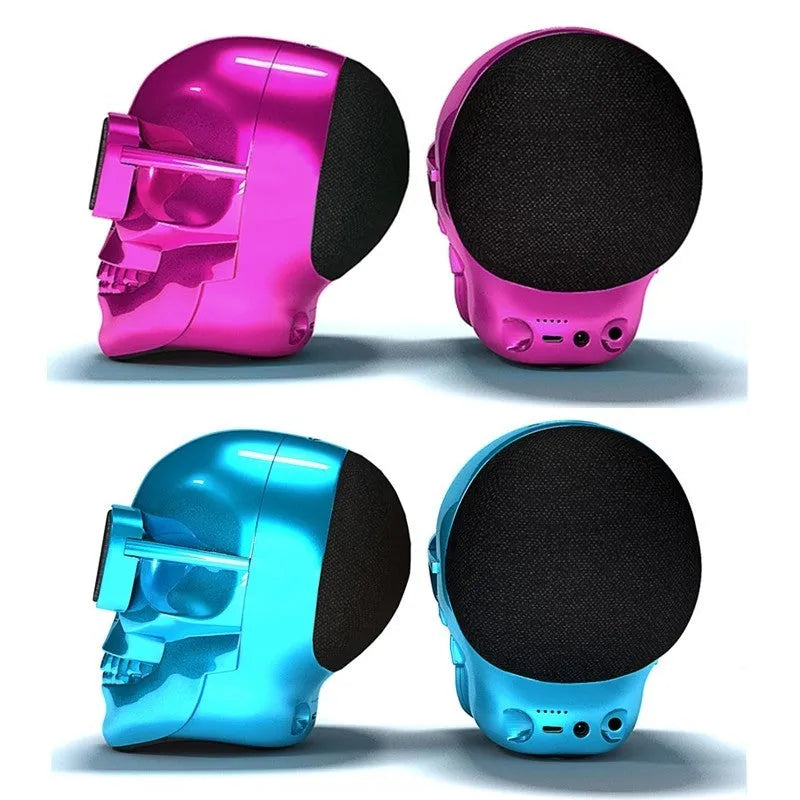 Limited edition skull-shaped wireless Bluetooth speaker in selected colour
