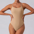 Women's slim-fit sleeveless yoga jumpsuit in multiple colours