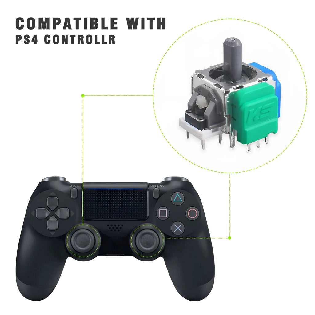 Hall effect electromagnetic joystick replacement module for PS5 PS4 Switch and Xbox game controllers