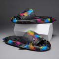EVA home slippers with shark design in open toe style available in multiple colours