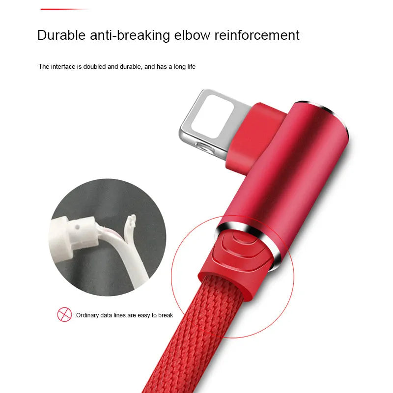 Compatible with Apple iPhone fast charge data cable with Type-C Micro USB 8PIN interfaces in three lengths
